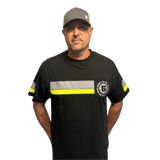 ANSI Class 1 Short Sleeve Reflective Safety Shirt w Pocket (100% Cotton)