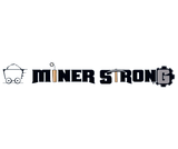 Miner Strong Car Bumper / Windshield Decal Sticker