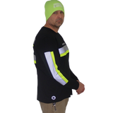 Miner Strong Reflective Long Sleeve Safety Shirt w/ Fluorescent Strips