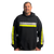 Black Reflective Hooded Sweatshirt with Hi Vis Yellow Strips, ANSI Class 2 (NO LOGO)