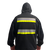 Black Reflective Hooded Sweatshirt with Hi Vis Yellow Strips, ANSI Class 2 (NO LOGO)