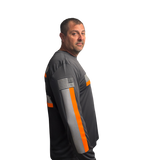 ANSI Class 2 Reflective Long Sleeve Safety Shirt w/ Hi Vis Strips