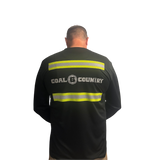 GEN 2 ANSI Class 1 Coal Country Reflective Long Sleeve Safety Shirt w/ Hi Vis Strips