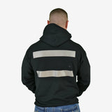 Hi Vis Hooded Sweatshirt with 182"Sq Reflective Strips, ANSI Class 1