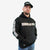 ANSI Class 1 Black Hooded Sweatshirt 182"Sq Reflective Strips (NO LOGO)