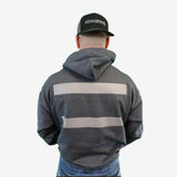 Hi Vis Hooded Sweatshirt with 182"Sq Reflective Strips, ANSI Class 1