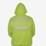 Hi Vis Hooded Sweatshirt with 182"Sq Reflective Strips, ANSI Class 1