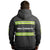 ANSI Class 2 Coal Country Grey Reflective Hoodie w/ Yellow Strips (Gen2)