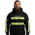 ANSI Class 2 Miner Strong Black Reflective Hoodie w/ Hi Vis Yellow Strips (Gen2)