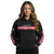 Ladies Black Reflective Hoodie w/ Hi Vis Pink Strips (Gen1)