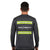 ANSI Class 2 Coal Country Grey Reflective Long Sleeve Safety Shirt w/ Hi Vis Yellow Strips (Gen2)