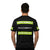 ANSI Class 1 Coal Country Black Reflective Short Sleeve Safety Shirt w/ Hi Vis Yellow Strips (Gen2)