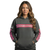Ladies Grey Reflective Hoodie w/ Hi Vis Pink Strips (NO LOGO) (GEN 1)