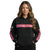 Ladies Black Reflective Hoodie w/ Hi Vis Pink Strips (NO LOGO) GEN2
