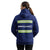 ANSI Class 1 MSG Navy Workwear Zip Up (Yellow Strips)
