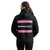 ANSI Class 1 MSG Black Workwear Zip Up (Pink Strips)