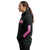 ANSI Class 1 MSG Black Workwear Zip Up (Pink Strips)