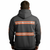 Grey Reflective Hooded Sweatshirt with Hi Vis Orange Strips, ANSI Class 2 (NO LOGO) (Gen2)