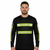 ANSI Class 2 Black Reflective Long Sleeve Safety Shirt w/ Hi Vis Yellow Strips (NO LOGO) (Gen2)