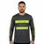 ANSI Class 2 Grey Reflective Long Sleeve Safety Shirt w/ Hi Vis Yellow Strips (NO LOGO) (Gen2)