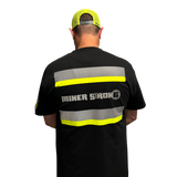 ANSI Class 1 Short Sleeve Reflective Safety Shirt w Pocket (100% Cotton)