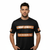 ANSI Class 1 Black Reflective Short Sleeve Safety Shirt w/ Hi Vis Orange Strips (NO LOGO) (Gen2)