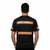 ANSI Class 1 Black Reflective Short Sleeve Safety Shirt w/ Hi Vis Orange Strips (NO LOGO) (Gen2)