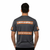 ANSI Class 1 Grey Reflective Short Sleeve Safety Shirt w/ Hi Vis Orange Strips (NO LOGO) (Gen2)