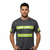 ANSI Class 1 Grey Reflective Short Sleeve Safety Shirt w/ Hi Vis Yellow Strips (NO LOGO) (Gen2)