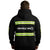 Black Reflective Hoodie w/ Hi Vis Yellow Strips (Gen2)