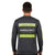 Grey Reflective Long Sleeve Safety Shirt w/ Hi Vis Yellow Strips (Gen2)