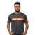 Grey Reflective Short Sleeve Safety Shirt w/ Hi Vis Orange Strips (NO LOGO) (Gen2)