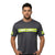 Grey Reflective Short Sleeve Safety Shirt w/ Hi Vis Yellow Strips (NO LOGO) (Gen2)