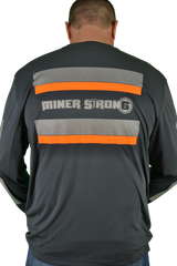 Miner Strong Reflective Long Sleeve Safety Shirt w/ Fluorescent Strips