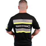 Miner Strong Reflective Short Sleeve Safety Shirt w/ Fluorescent Strips